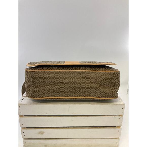 COACH F77004 CANVAS SIGNATURE LARGE CROSSBODY BAG(ASIS) - Picture 9 of 16